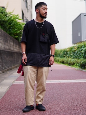 「ファッションの力を信じよう」｜「アイテム（アクセサリー）」を使った、matsuokaさん（メンズ・170cm）の夏コーディネート