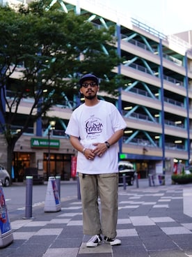 「ファッションの力を信じよう」｜「アイテム（帽子）」を使った、matsuokaさん（メンズ・170cm）の夏コーディネート