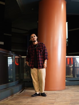 「ファッションの力を信じよう」｜「アイテム（アクセサリー）」を使った、matsuokaさん（メンズ・170cm）の夏コーディネート