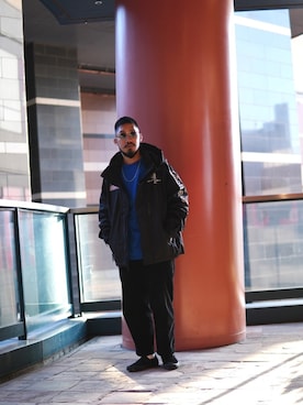 「アイテム（マウンテンパーカー）」を使った、matsuokaさん（メンズ・170cm・20代）の秋コーディネート