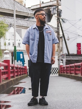 「ファッションの力を信じよう」｜「アイテム（スラックス）」を使った、matsuokaさん（メンズ・170cm）の春コーディネート