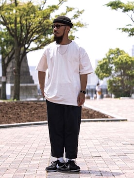 「ファッションの力を信じよう」｜「アイテム（スラックス）」を使った、matsuokaさん（メンズ・170cm）の春コーディネート