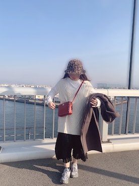 「A part by（アパートバイ）のアイテム（その他アウター）」を使った、Chiiiiiさん（レディース・160cm）の冬コーディネート