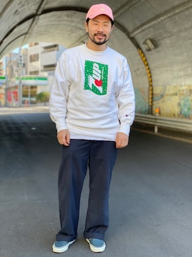 「DESCENTE PAUSE（デサントポーズ）のアイテム」を使った、MASATOSHI KOMORIさん（メンズ・173cm）の冬コーディネート