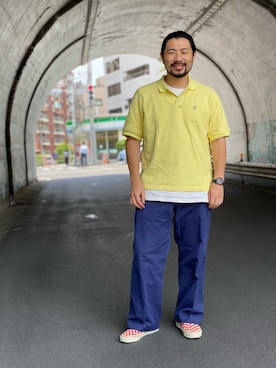 「LIP（リップ）のアイテム」を使った、MASATOSHI KOMORIさん（メンズ・173cm）の夏コーディネート