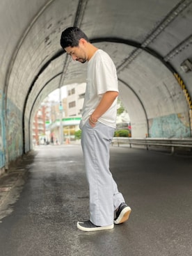 「メゾンマルジェラ」｜「アイテム（アクセサリー）」を使った、MASATOSHI KOMORIさん（メンズ・173cm）の夏コーディネート