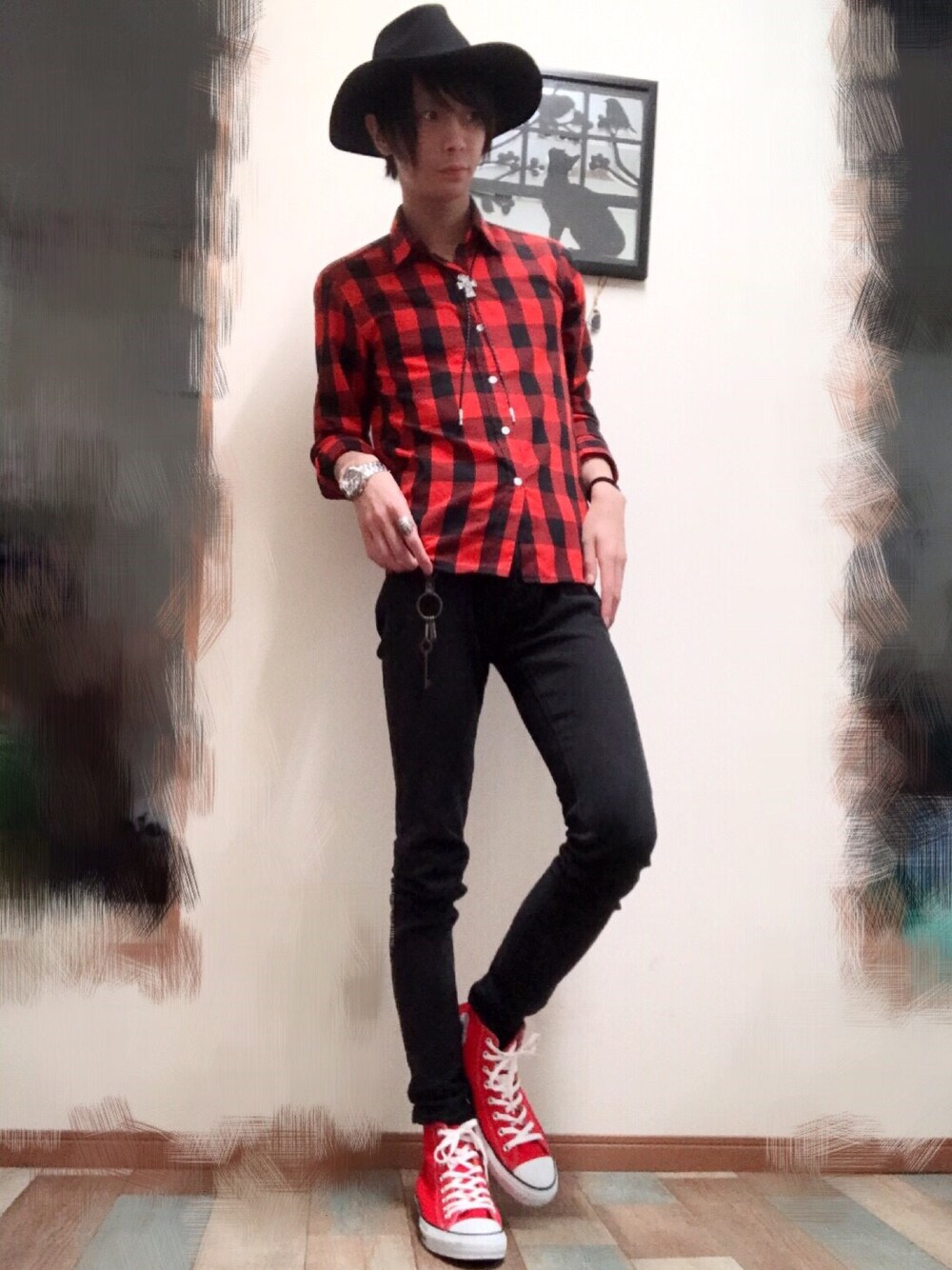「CONVERSEのCONVERSE コンバース ALL STAR HI オールスター ハイ　（スニーカー、ホワイト系）」を使った、だいすけぴょんさん（メンズ・178cm）の夏コーディネートの1枚目の写真