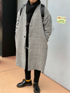 「JUNRED（ジュンレッド）のアイテム（その他アウター）」を使った、k88さん（メンズ・168cm）の冬コーディネート