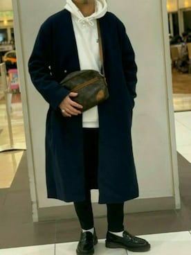 「EMMA CLOTHES（エマクローズ）のアイテム（その他アウター）」を使った、k88さん（メンズ・168cm）の冬コーディネート