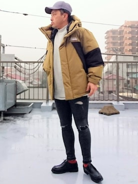 「SHIPS JET BLUE（シップスジェットブルー）のアイテム（その他シューズ）」を使った、k88さん（メンズ・168cm）の冬コーディネート