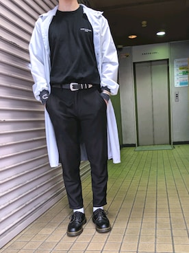 「COMME des GARCONS HOMME DEUX（コムデギャルソンオムドゥ）のアイテム（シューズ）」を使った、10969takaseさん（メンズ・170cm）の秋コーディネート