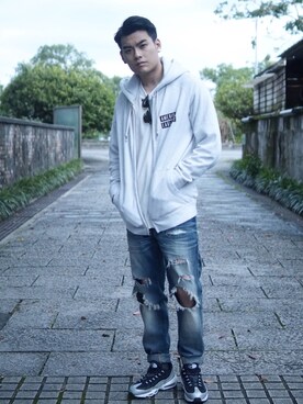 Yatho Wongさん（メンズ・175cm）の冬コーディネート