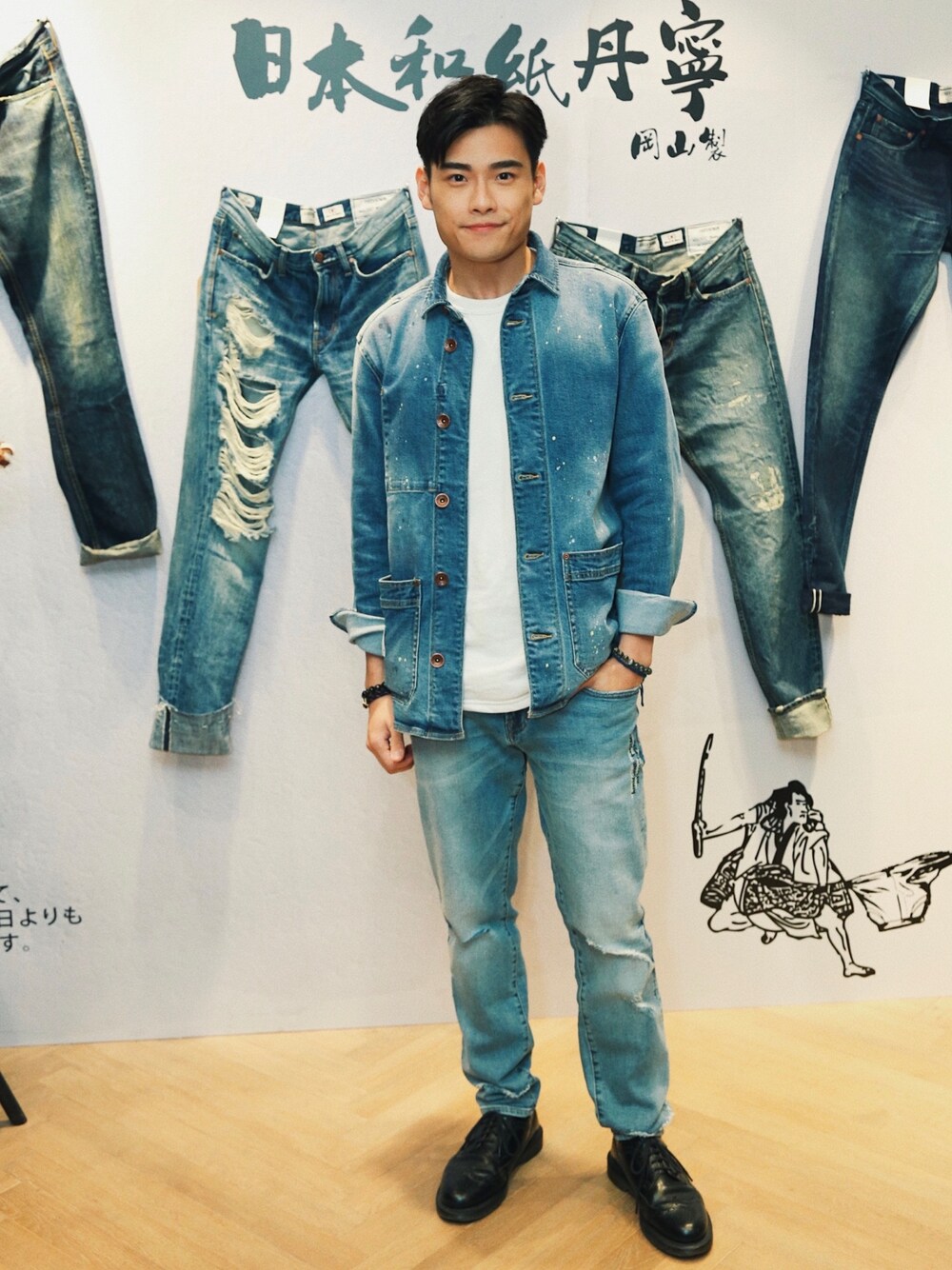 CHEVIGNONのデニムジャケットを使った人気ファッションコーディネート