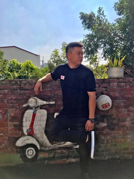 「RADICAL（RADICAL）のアイテム」を使った、廖春風さん（メンズ・176cm）の冬コーディネート