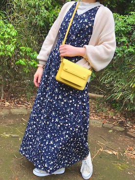 「Samantha Thavasa Petit Choice（サマンサタバサ　プチチョイス）のアイテム（バッグ）」を使った、ちびシロさん（レディース・152cm）の春コーディネート