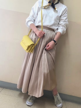 「Samantha Thavasa Petit Choice（サマンサタバサ　プチチョイス）のアイテム（バッグ）」を使った、ちびシロさん（レディース・152cm）の春コーディネート