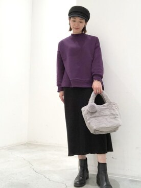「IOSSELLIANI（イオッセリアーニ）のアイテム（アクセサリー）」を使った、k..さん（レディース・157cm）の秋コーディネート