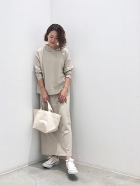 「koe（コエ）のアイテム（バッグ）」を使った、k..さん（レディース・157cm）の秋コーディネート