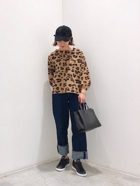 「koe（コエ）のアイテム（帽子）」を使った、k..さん（レディース・157cm）の秋コーディネート