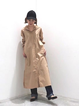 「koe（コエ）のアイテム（帽子）」を使った、k..さん（レディース・157cm）の夏コーディネート