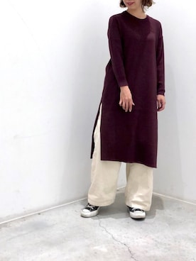 「koe（コエ）のアイテム（パンツ）」を使った、k..さん（レディース・156cm）の秋コーディネート