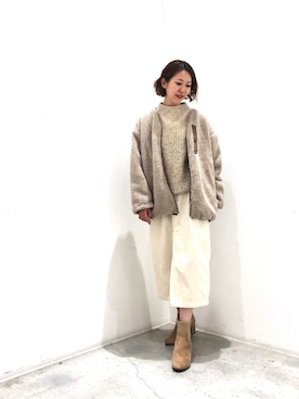 「koe（コエ）のアイテム（ジャケット/アウター）」を使った、k..さん（レディース・156cm）の秋コーディネート