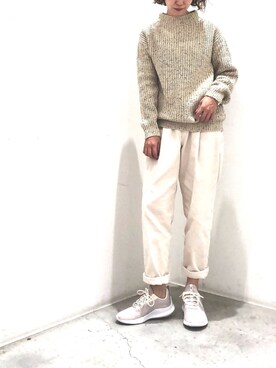 「koe（コエ）のアイテム」を使った、k..さん（レディース・156cm）の秋コーディネート