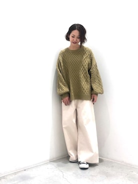 「koe（コエ）のアイテム」を使った、k..さん（レディース・156cm）の冬コーディネート