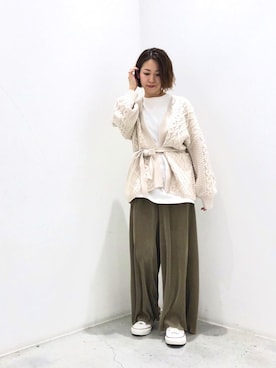 「koe（コエ）のアイテム」を使った、k..さん（レディース・156cm）の冬コーディネート
