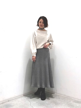 「koe（コエ）のアイテム」を使った、k..さん（レディース・156cm）の冬コーディネート