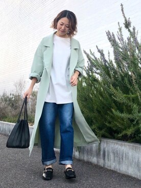 「koe（コエ）のアイテム（ジャケット/アウター）」を使った、k..さん（レディース・156cm）の冬コーディネート