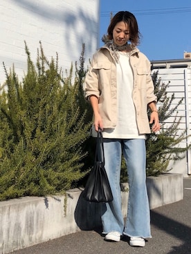 「koe（コエ）のアイテム（ジャケット/アウター）」を使った、k..さん（レディース・156cm）の冬コーディネート