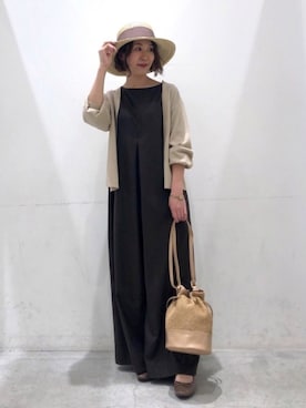 「koe（コエ）のアイテム（サロペット/オーバーオール）」を使った、k..さん（レディース・156cm）の春コーディネート
