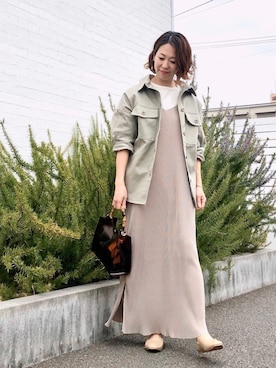 「koe（コエ）のアイテム（ジャケット/アウター）」を使った、k..さん（レディース・156cm）の冬コーディネート