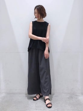 「koe（コエ）のアイテム（Tシャツ/カットソー）」を使った、k..さん（レディース・156cm）の夏コーディネート