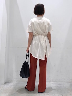 「koe（コエ）のアイテム（パンツ）」を使った、k..さん（レディース・156cm）の夏コーディネート