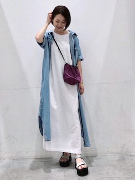 「koe（コエ）のアイテム」を使った、k..さん（レディース・156cm）の夏コーディネート