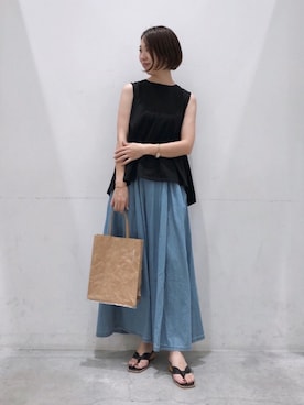 「koe（コエ）のアイテム」を使った、k..さん（レディース・156cm）の夏コーディネート