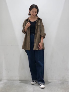 「koe（コエ）のアイテム（ジャケット/アウター）」を使った、k..さん（レディース・156cm）の秋コーディネート