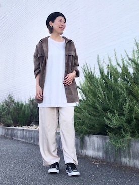 「koe（コエ）のアイテム（ジャケット/アウター）」を使った、k..さん（レディース・156cm）の秋コーディネート