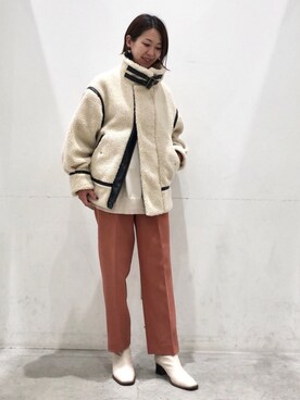 「koe（コエ）のアイテム（ジャケット/アウター）」を使った、k..さん（レディース・156cm）の冬コーディネート