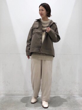 「koe（コエ）のアイテム（ジャケット/アウター）」を使った、k..さん（レディース・156cm）の冬コーディネート