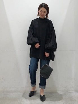 「koe（コエ）のアイテム（バッグ）」を使った、k..さん（レディース・156cm）の春コーディネート