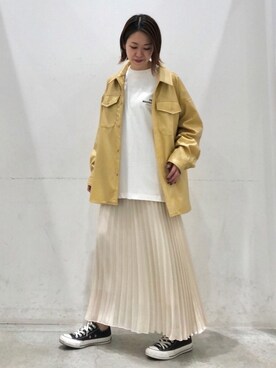 「koe（コエ）のアイテム（ジャケット/アウター）」を使った、k..さん（レディース・156cm）の春コーディネート