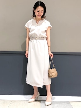 「YECCA VECCA（イェッカヴェッカ）のアイテム」を使った、k..さん（レディース・156cm）の春コーディネート