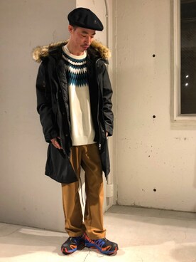 「RAGEBLUE（レイジブルー）のアイテム（その他アウター）」を使った、八木さん（メンズ・175cm）の秋コーディネート