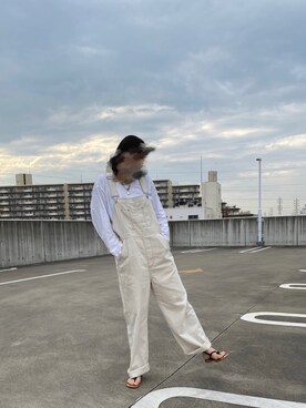 「DOUBLE NAME（ダブルネーム）のアイテム（オールインワン・サロペット）」を使った、kikiさん（レディース・150cm）の春コーディネート