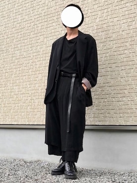 「黒」｜「アイテム（フレグランス）」を使った、Natsukiさん（メンズ・161cm）の秋コーディネート