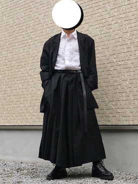 「袴パンツ」｜Natsukiさん（メンズ・161cm）の秋コーディネート