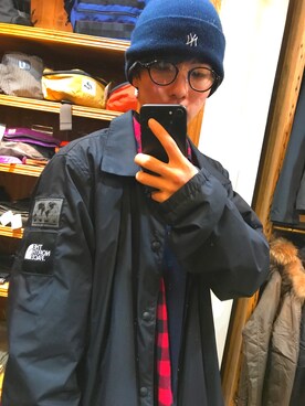 「ザノースフェイス」｜「アイテム（ブルゾン）」を使った、ruiさん（メンズ・170cm）の冬コーディネート